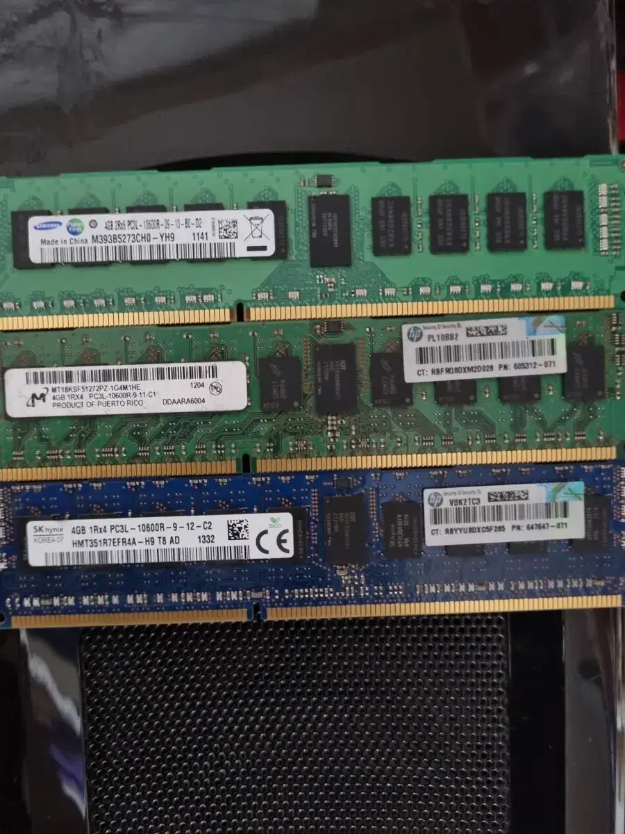 삼성 DDR3 PC3L-10600R 4GB REG ECC 서버용