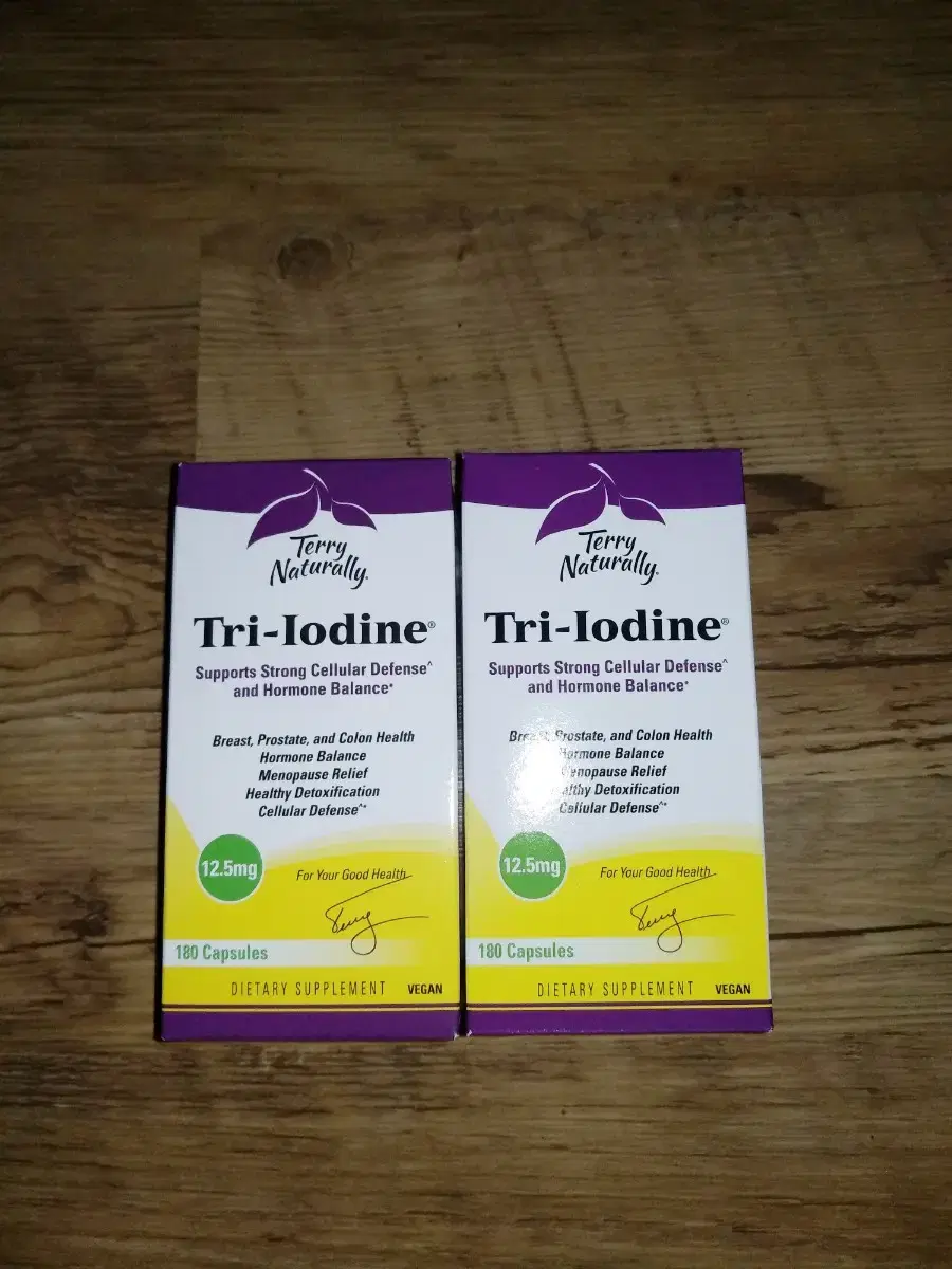 TerryNaturally,Tri-Iodine,12.5mg,180정x2개