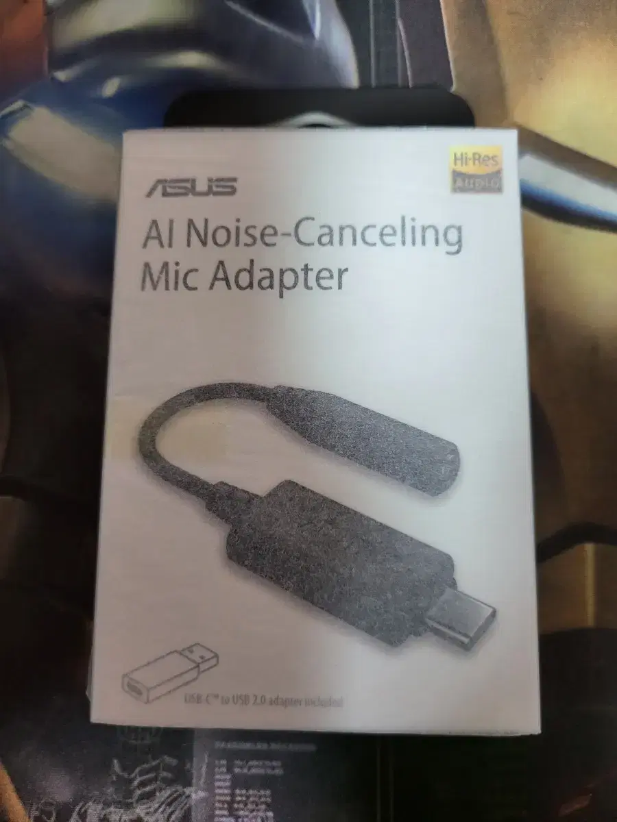 [미개봉]ASUS AI 노이즈캔슬링 마이크 어뎁터 USB-C 변환 팜