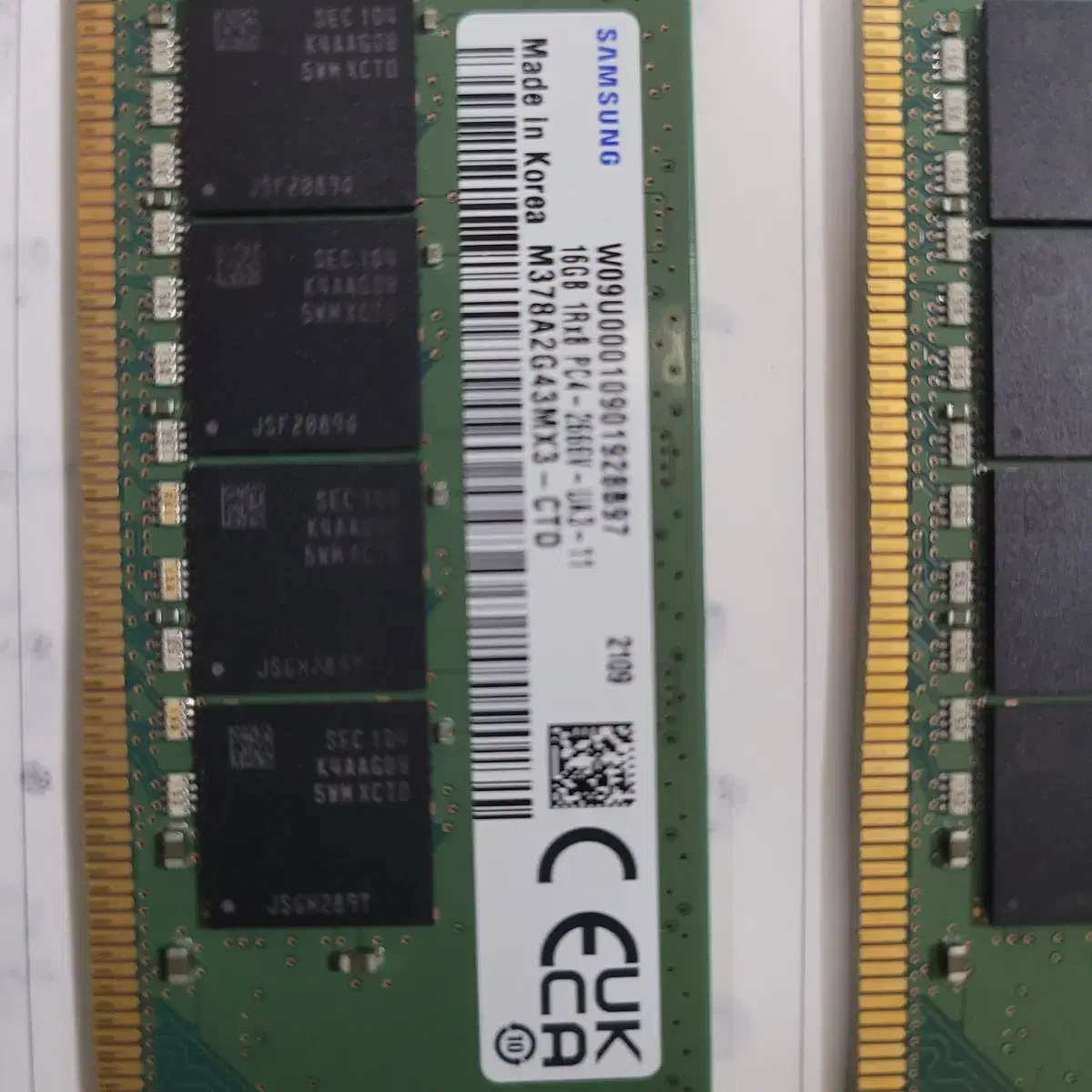 삼성 ddr4 16G 2개