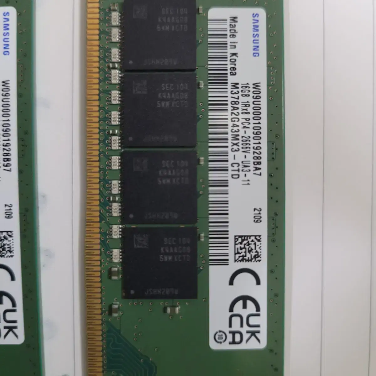 삼성 ddr4 16G 2개