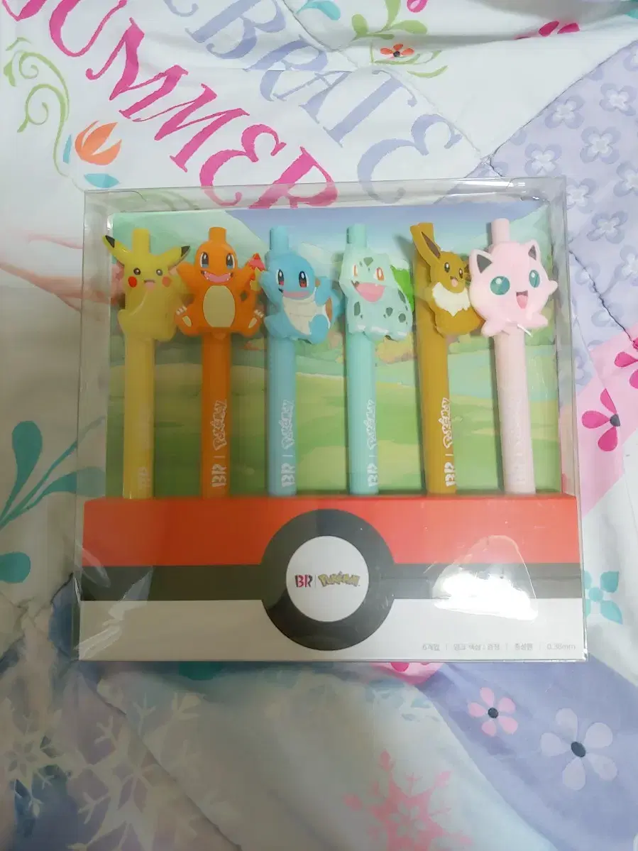 Baskin Robbins Pokémon Ballpoint Pen Set of 6