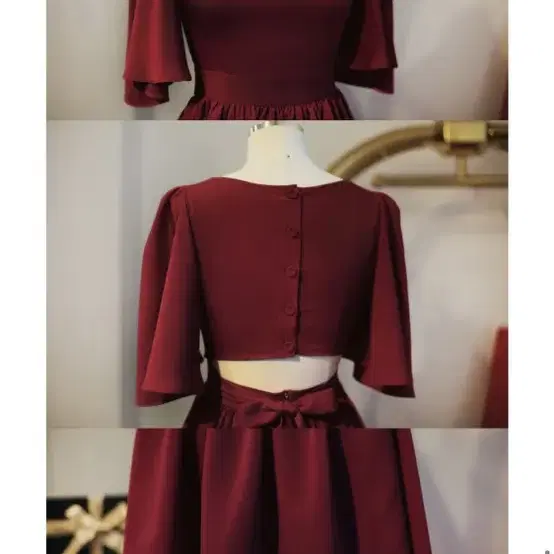 밀크코코아 red cutout dress 레드컷아웃원피스