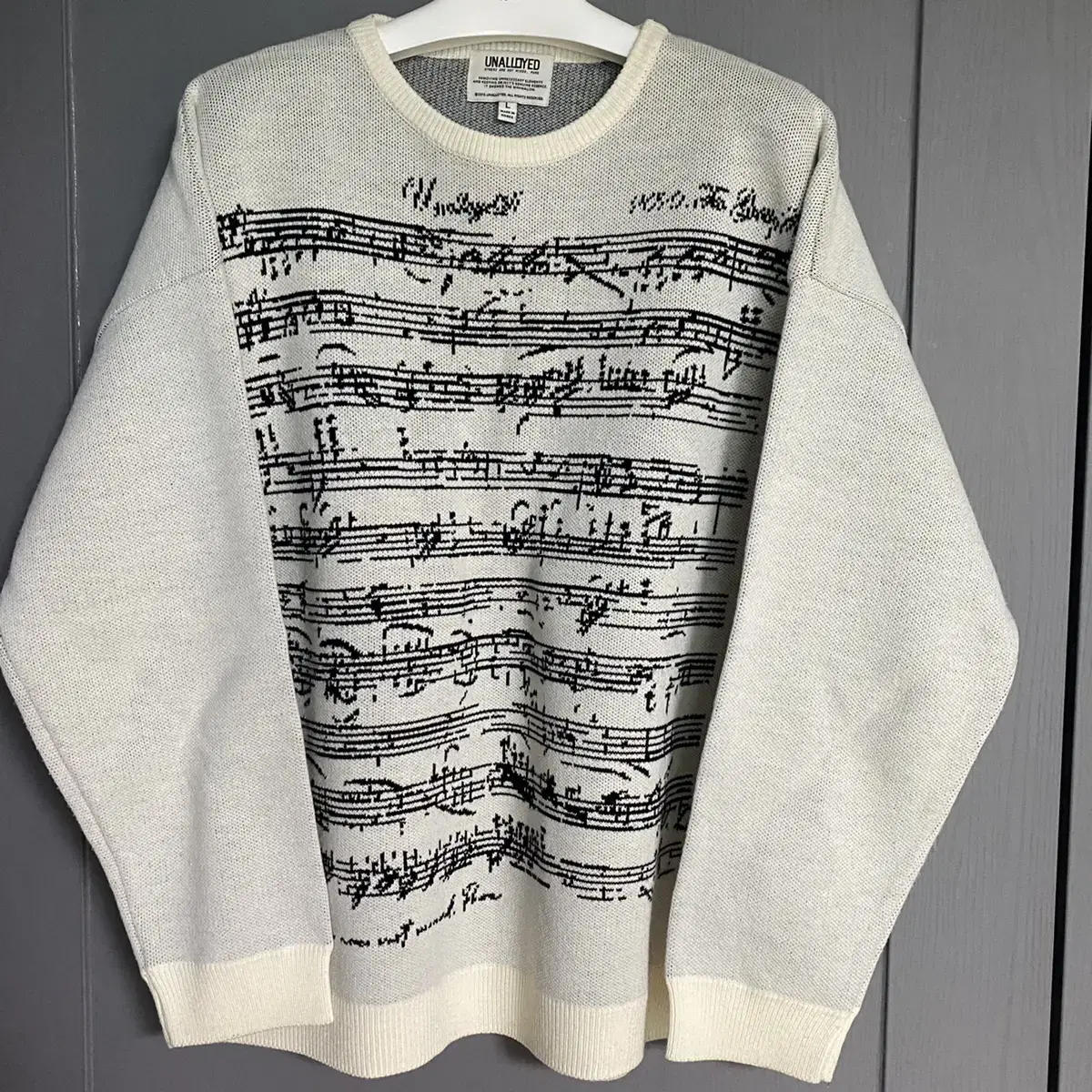 [L]Annaloid Sheet Music Knit