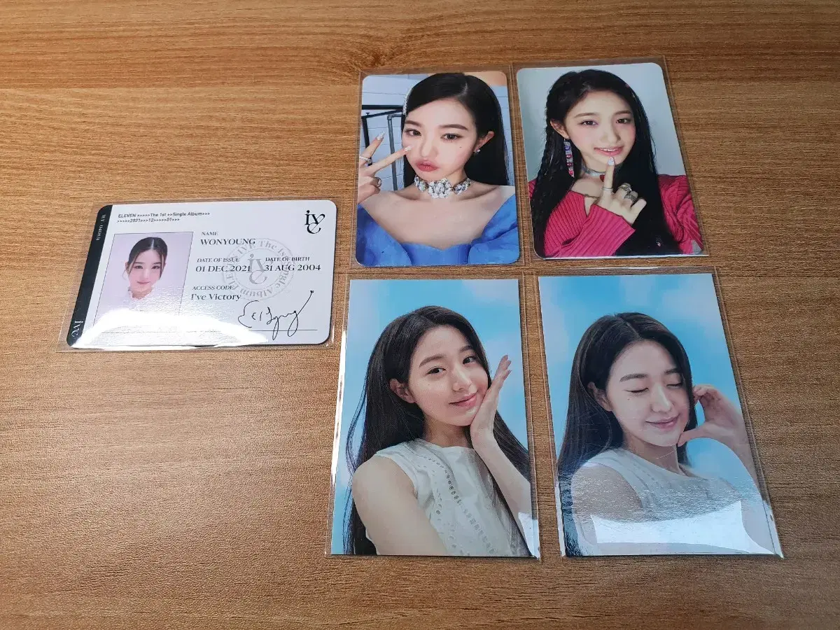 ive jang wonyoung albumphotocard innisfree