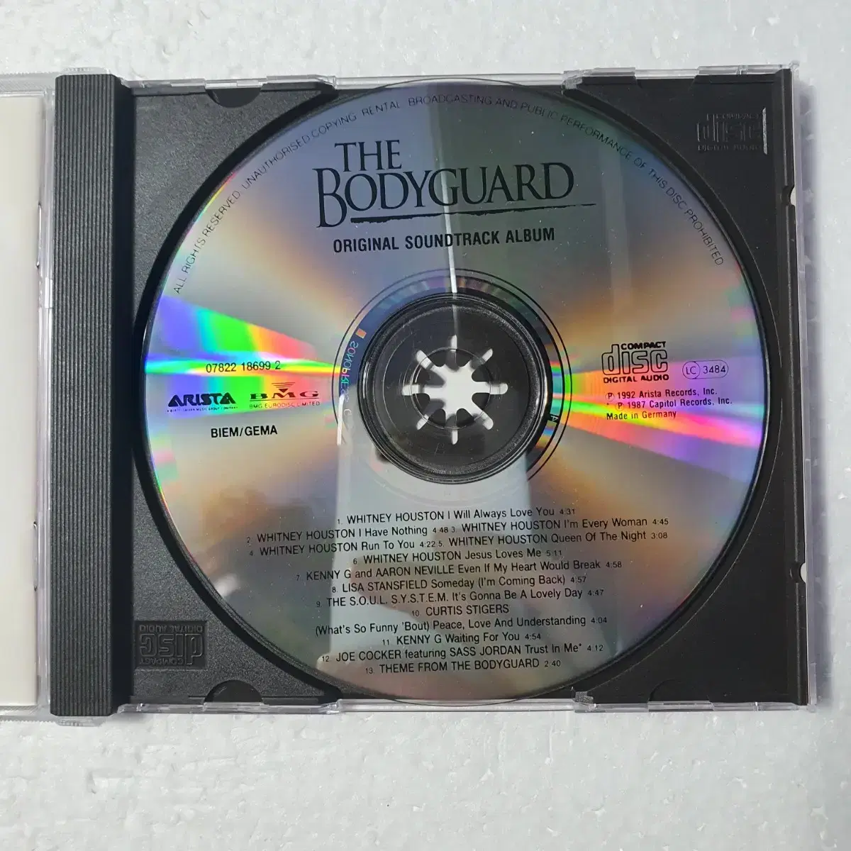 보디가드 휘트니휴스턴 The BodyguardOST CD 중고