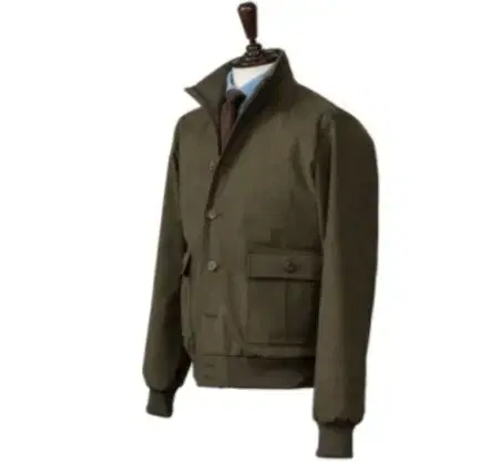 Estado Alcantara A1 Blouson Jacket in Khaki