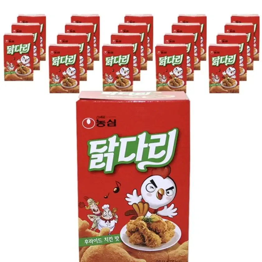 닭다리 과자 66g 20개 후라이드 치킨 맛 무료배송 농심 군것질