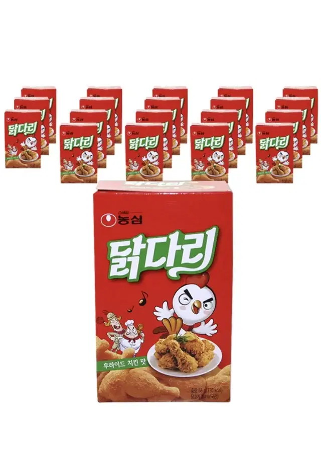 닭다리 과자 66g 20개 후라이드 치킨 맛 무료배송 농심 군것질