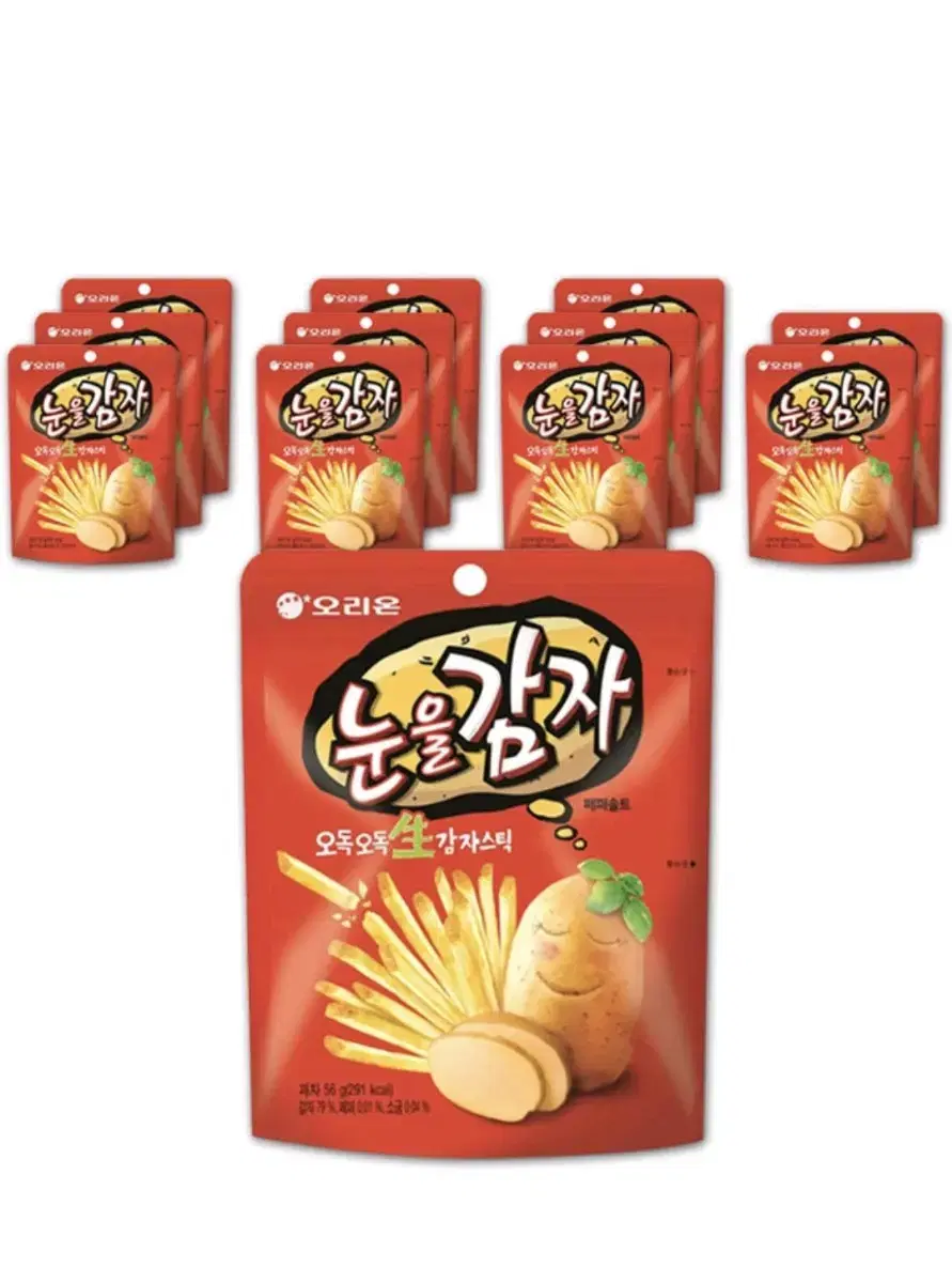 오리온 눈을감자 56g 12개 무료배송 군것질 간식 과자 감자칩