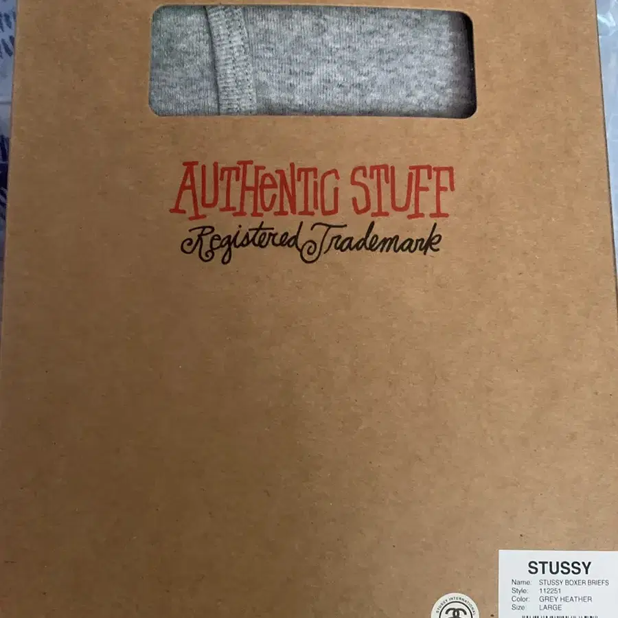 stussy 스투시 면프리프 3Pack 그레이