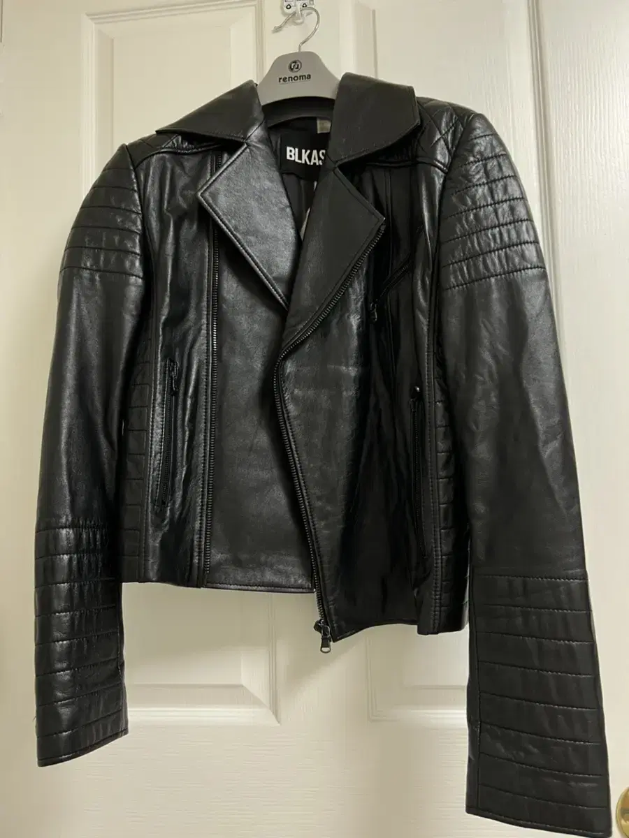 Blackashed Leather Jacket