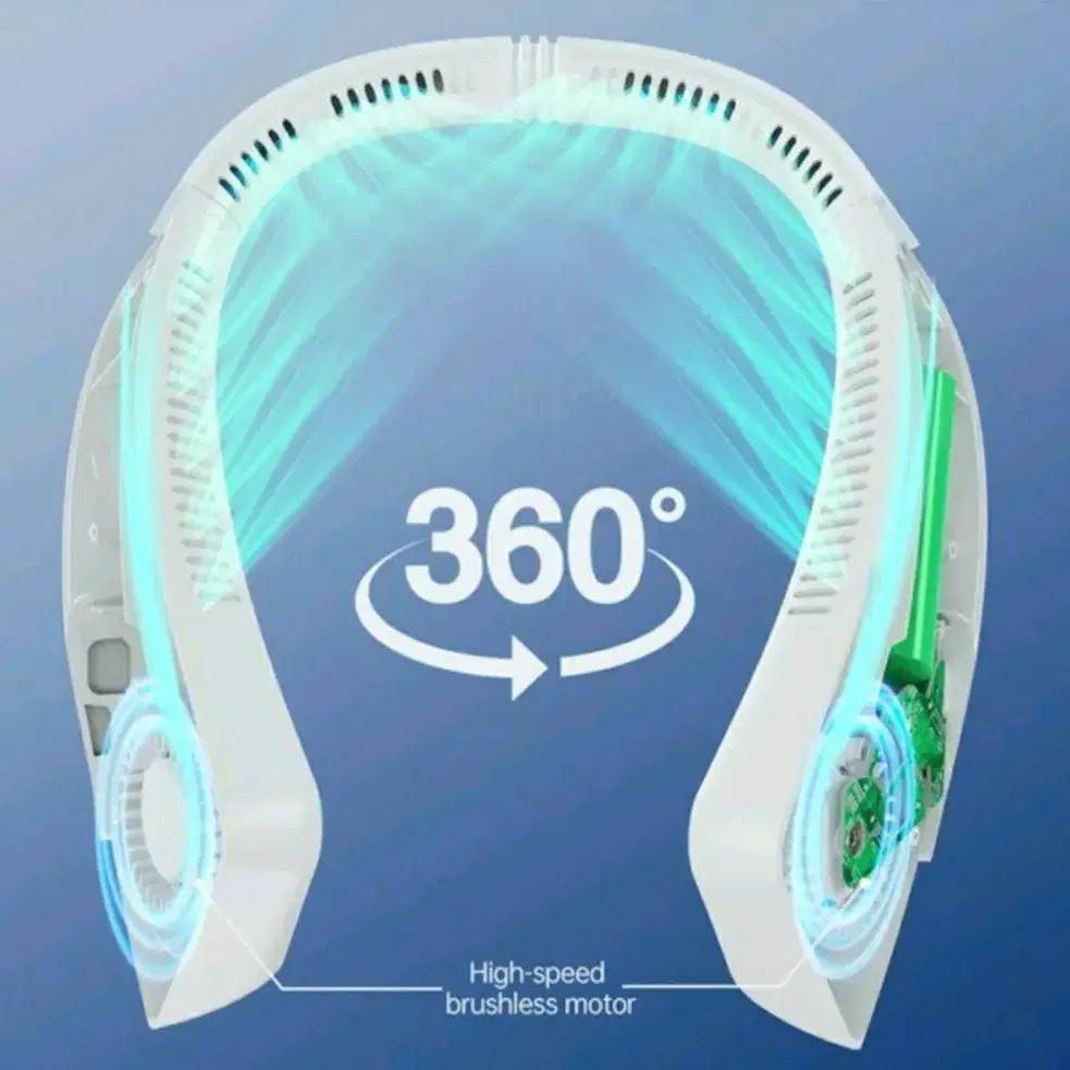 신형 넥밴드선풍기 360도 넥선풍기