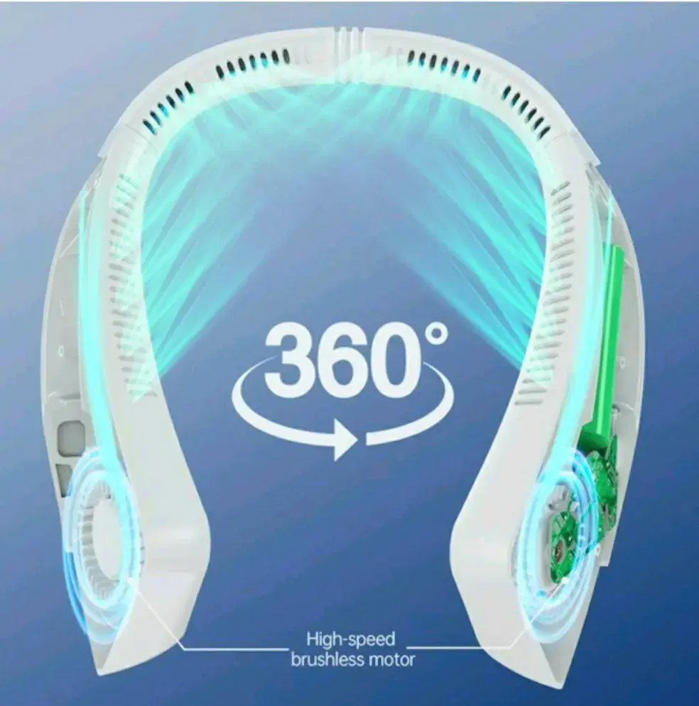 신형 넥밴드선풍기 360도 넥선풍기