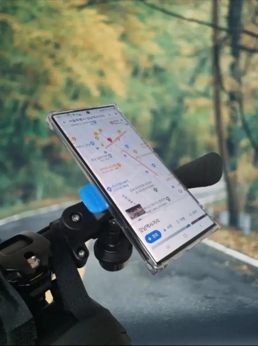 자전거 전동킥보드 핸드폰거치대 오토바이 전기자전거 한손 1초 휴대폰거치대