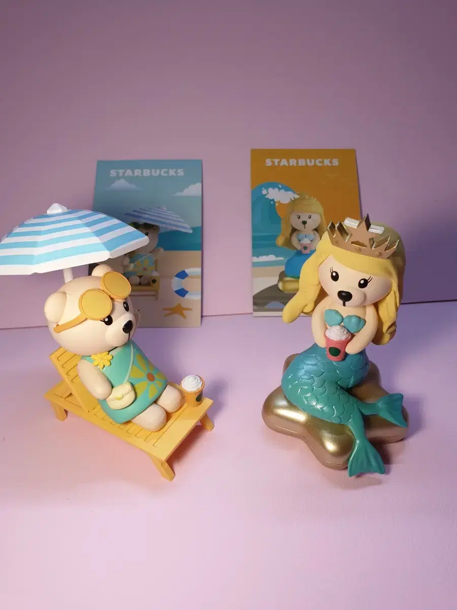 (택포) Starbucks Summer MD Secret Mermaid, Sunbed Figures SET sells