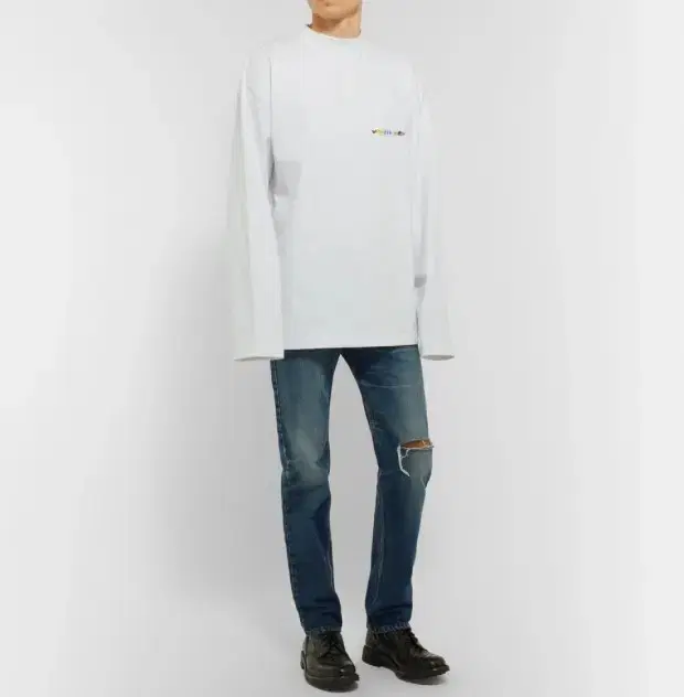 [S]BETMAN Rainbow Long Sleeve White New