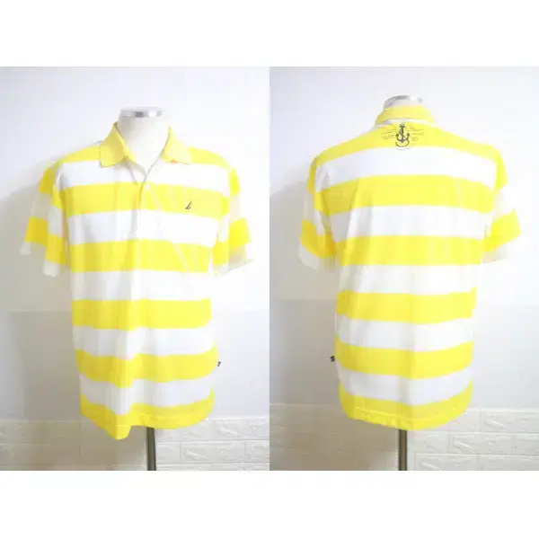 (100) Nautica Yellow Stripe kara Vahn Tee (Size 100)