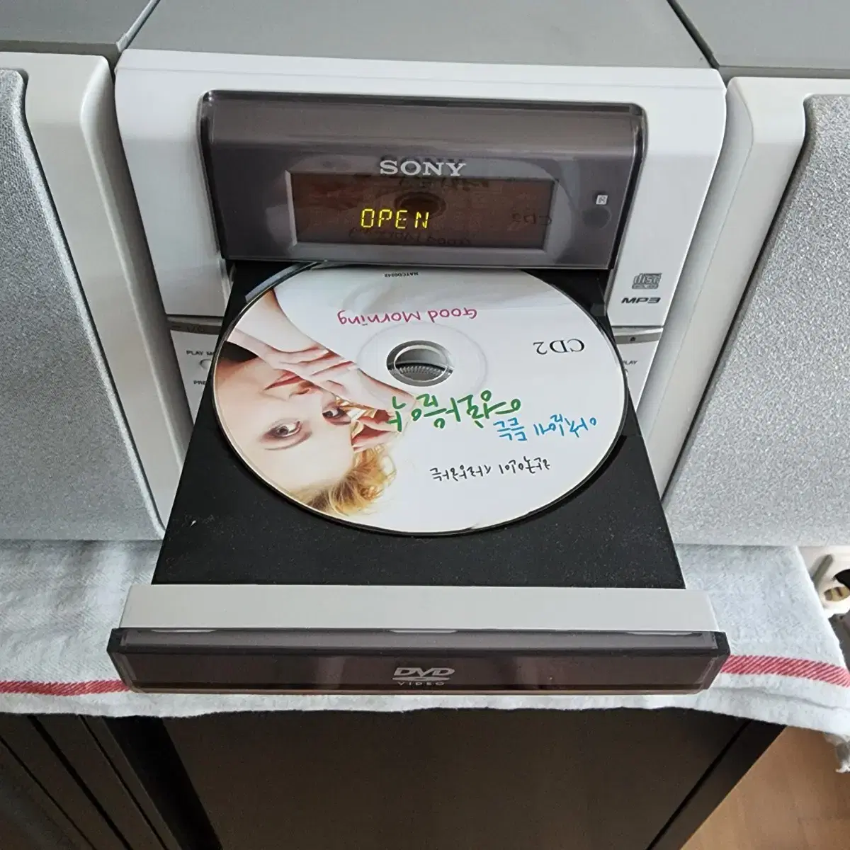 소니 DVD CD플레이어 cmt-sx2d