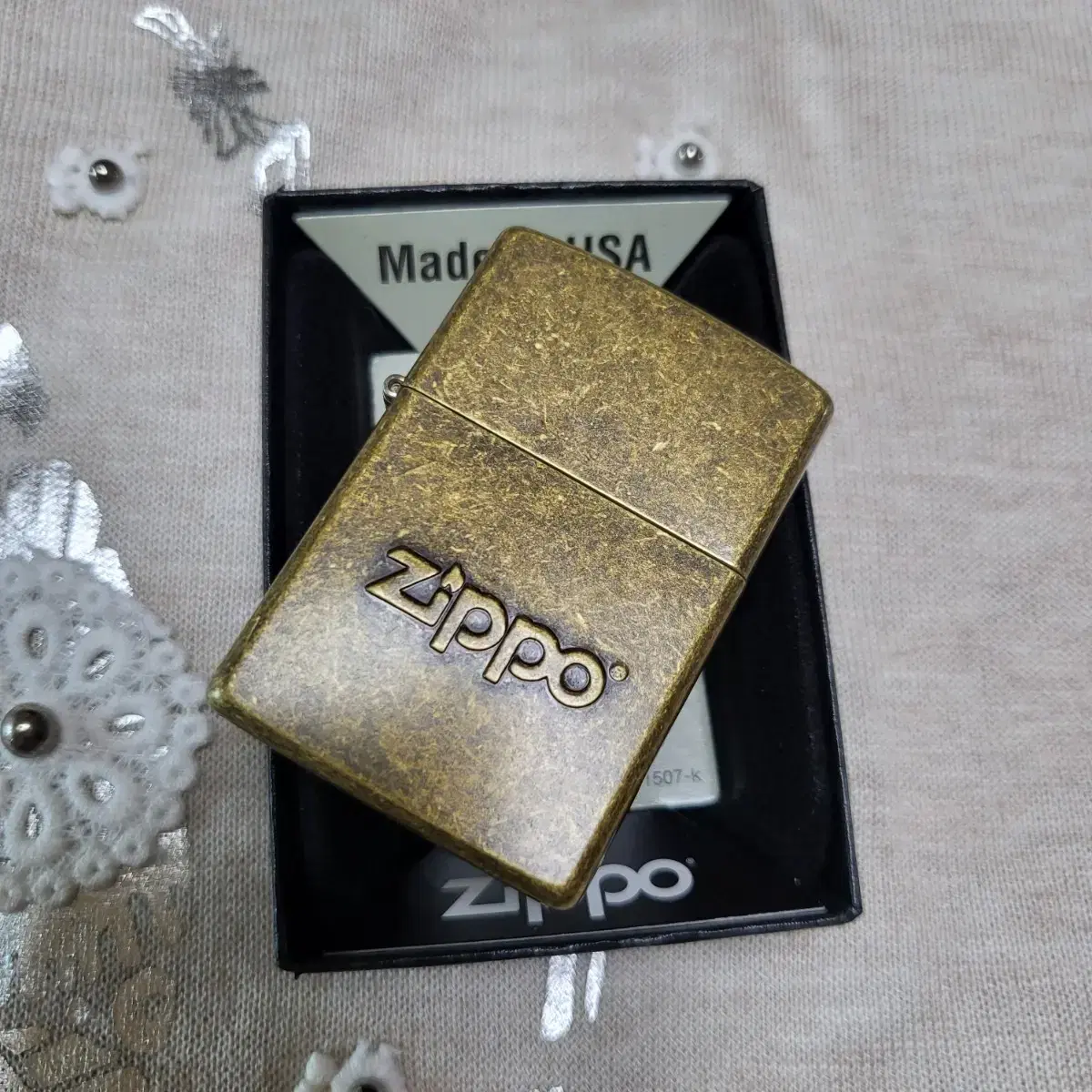 정품 28994 ZIPPO STAMP ANTIQUE BR 새 지포라이터