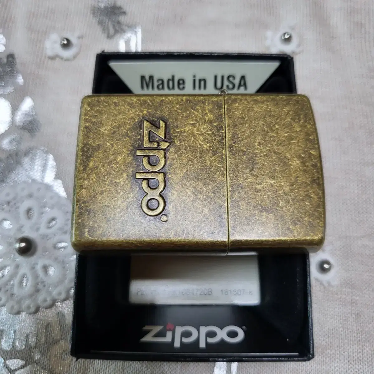 정품 28994 ZIPPO STAMP ANTIQUE BR 새 지포라이터