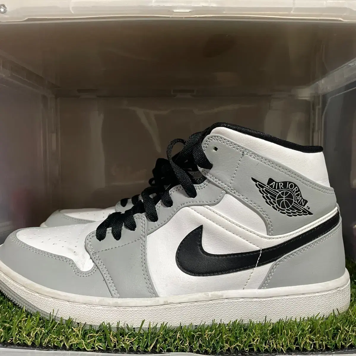 (275)Jordan 1 Mid Smoke Gray