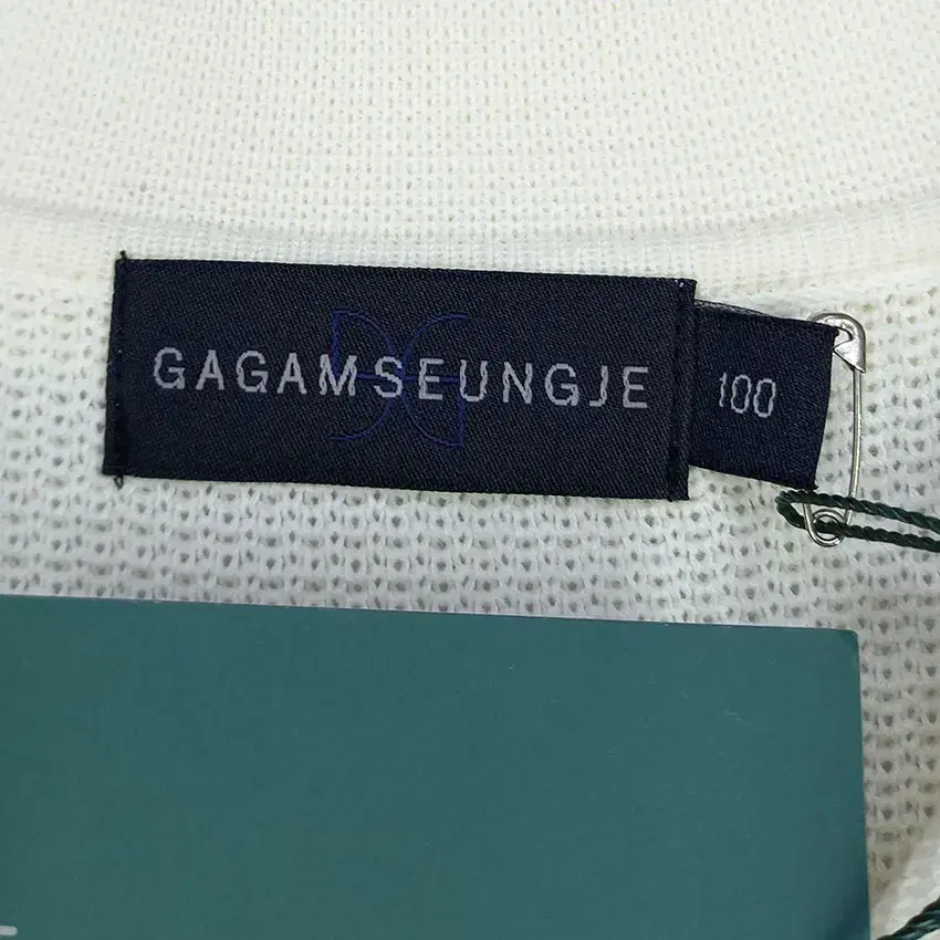 GAGAM SEUNGJE 남 배색 반팔니트 아이보리100(HU16796)