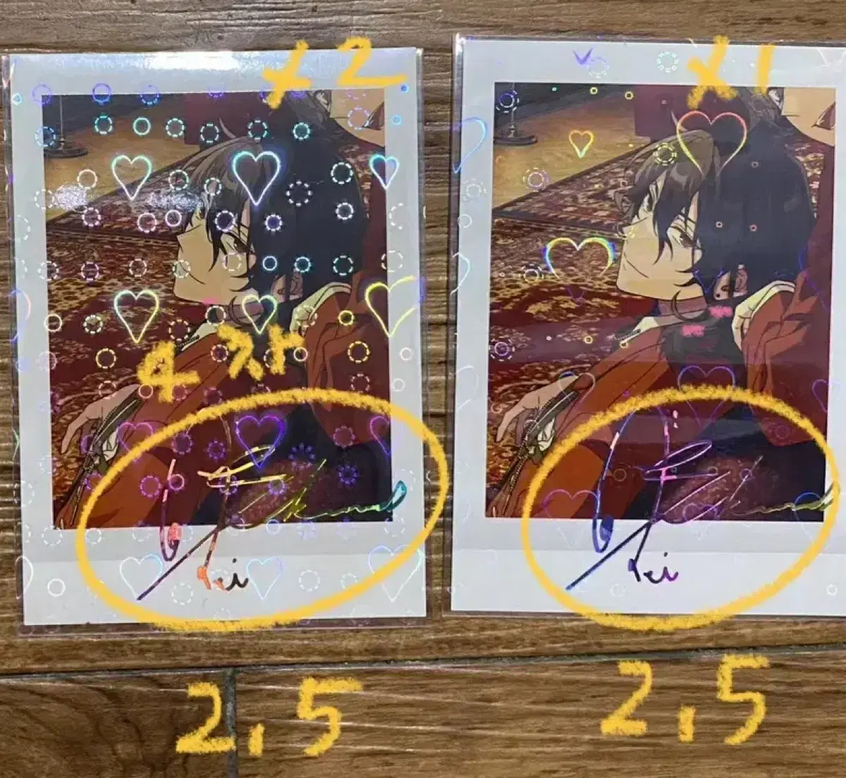 Angsta Sakuma lay 5th Anniversary Pasha 4th Minute 3rd Minute 1st Minute Signed Color Rare