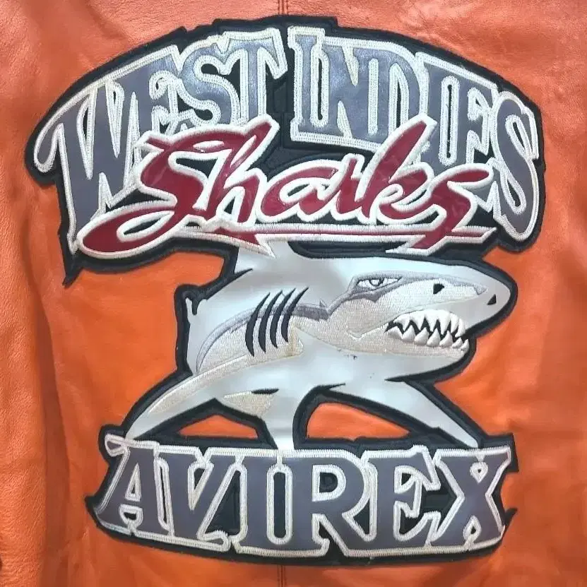 avirex west indies sharks 아비렉스 바시티자켓