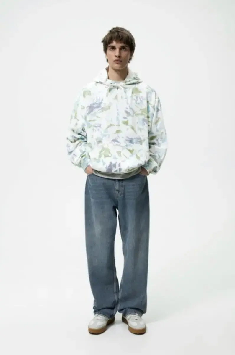 Zara Tie-Dye Print Sweatshirt Hoodie