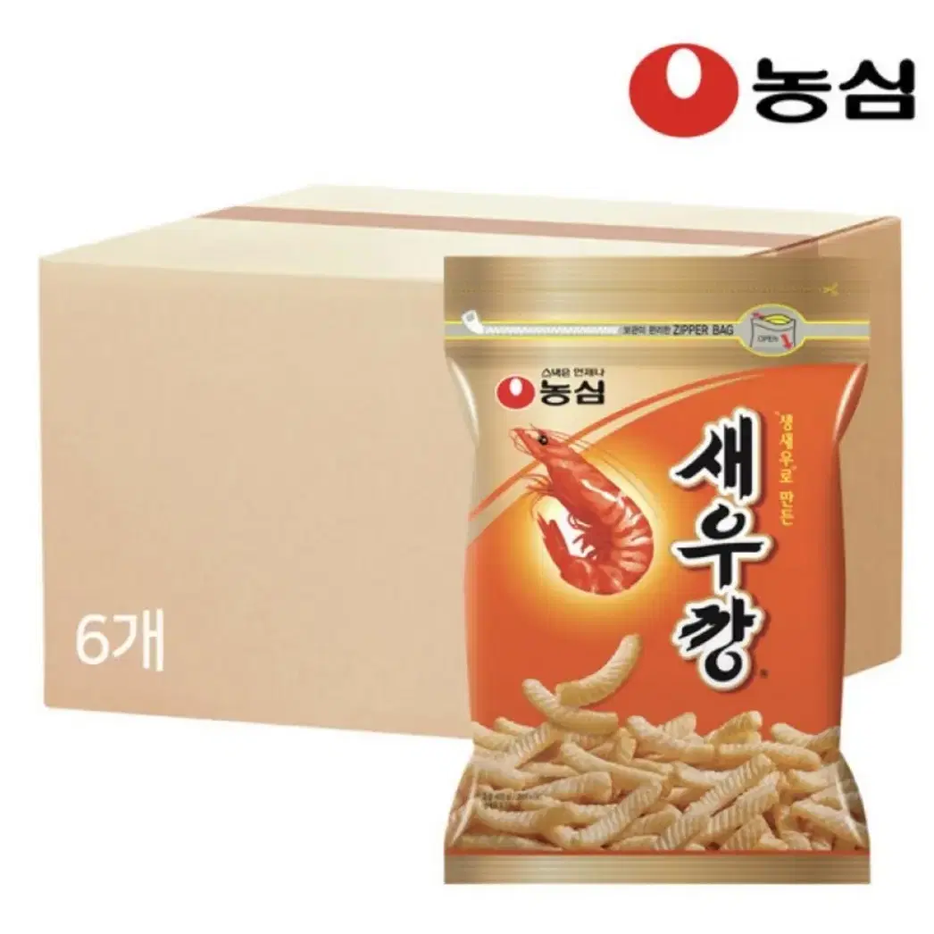 농심 새우깡 400g 6봉 무료배송 큰새우깡 과자 새우깡큰