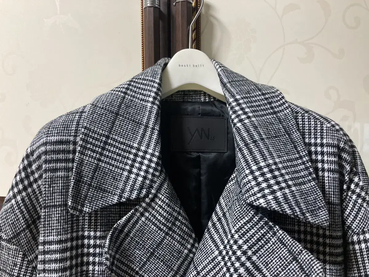 Yan13 Check Robe Coat