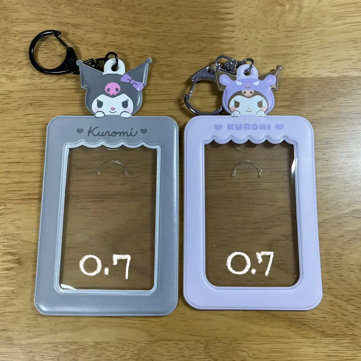 Kuromi photocard holder keychain holder