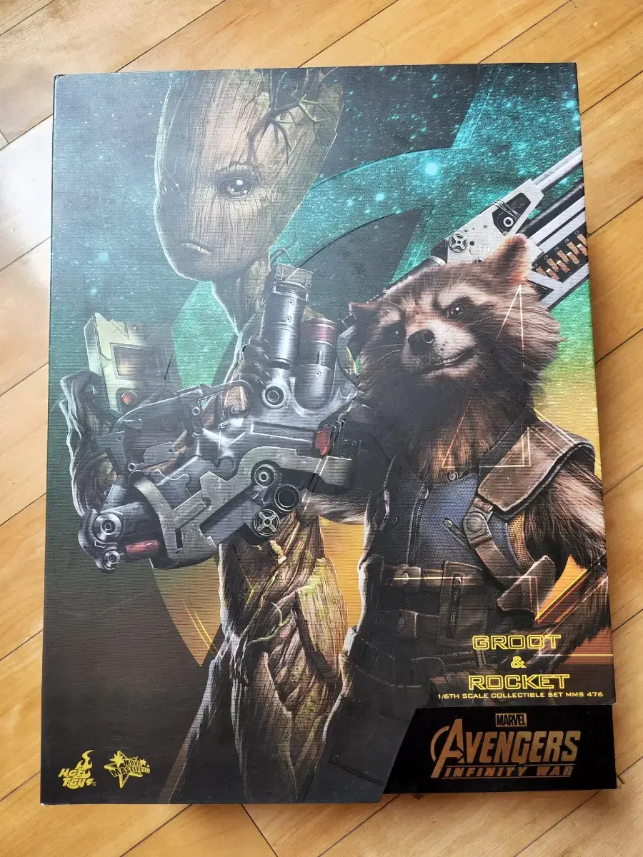 Hot Toys Into Groot Rocket Figure