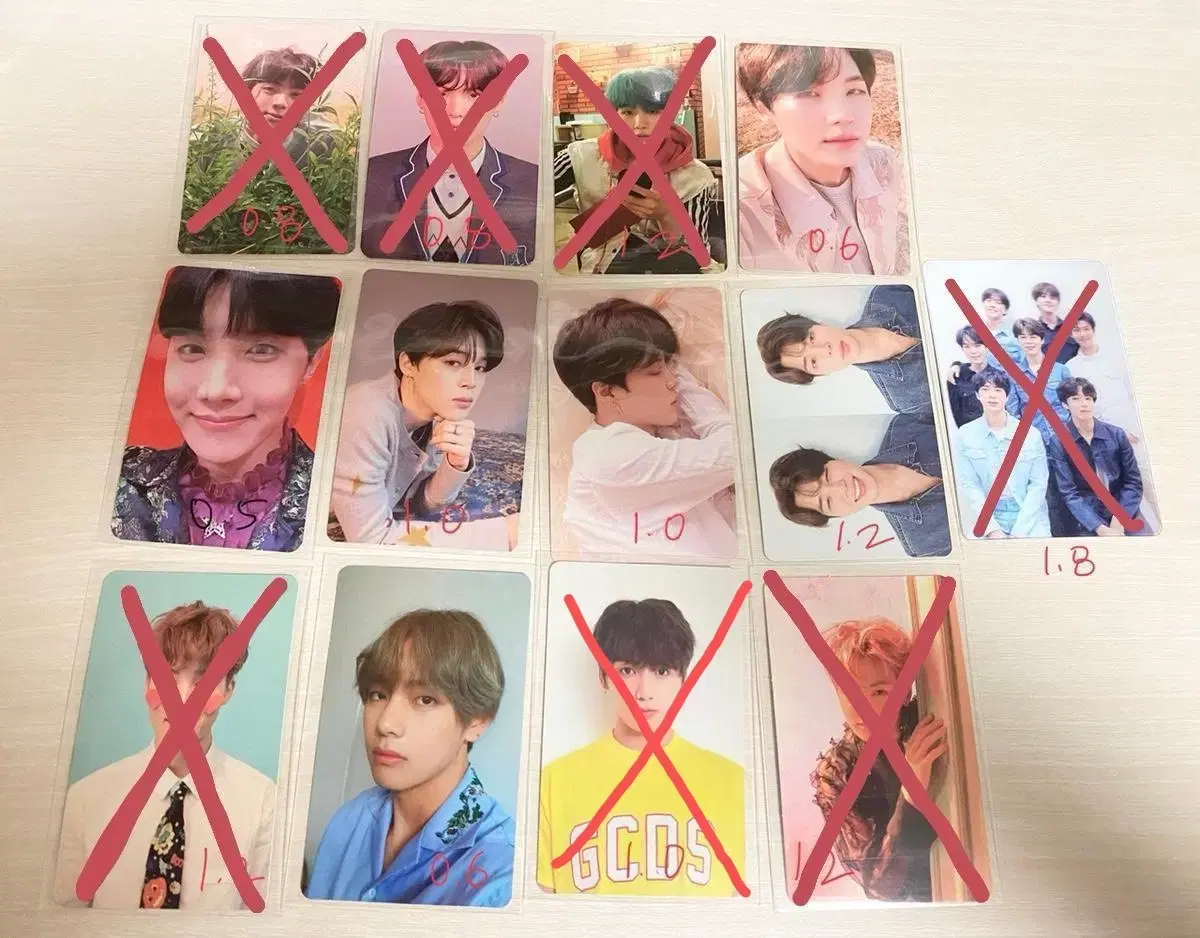 Sources) bangtan rubsell photocard wts jin suga j-hope jimin v jungkook