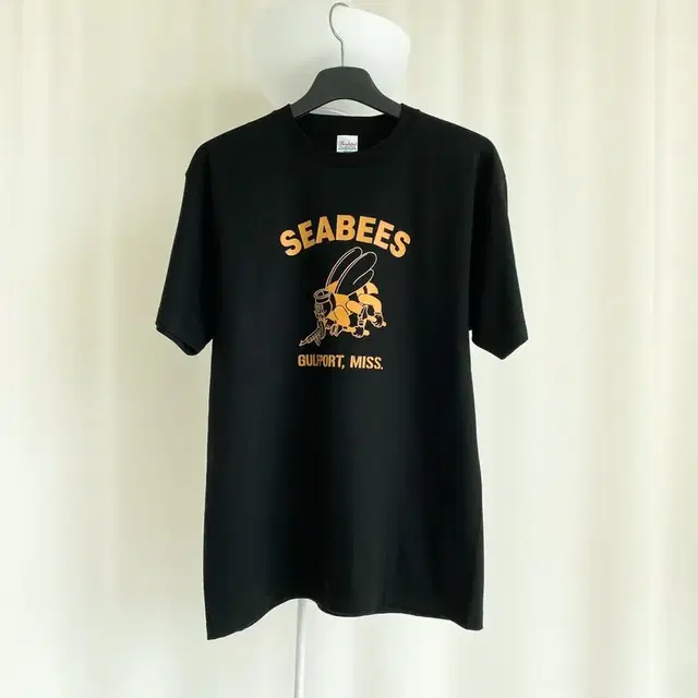 미국 미군 미해군 SEABEES 밀리터리 빈티지 반팔 티셔츠