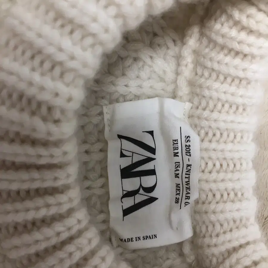 zara 자라 크롭니트