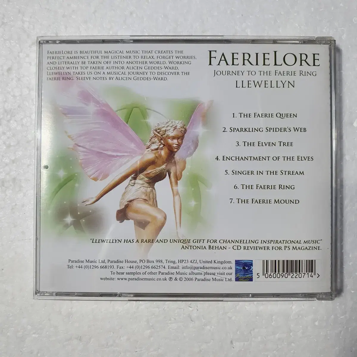 루엘린 Llewellyn FAERIELORE 명상 요가 CD 중고