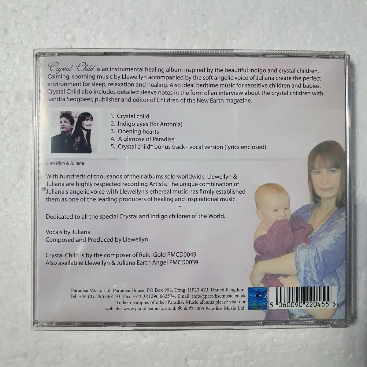 루엘린 Llewellyn Crystal Child 명상 요가 CD 중고