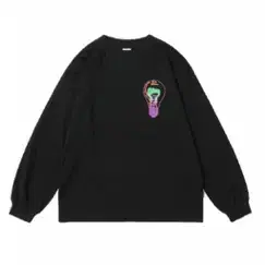 예스아이씨 Y.E.S Bulb L/S Black 긴팔 쭉티 긴소매