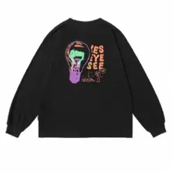 예스아이씨 Y.E.S Bulb L/S Black 긴팔 쭉티 긴소매