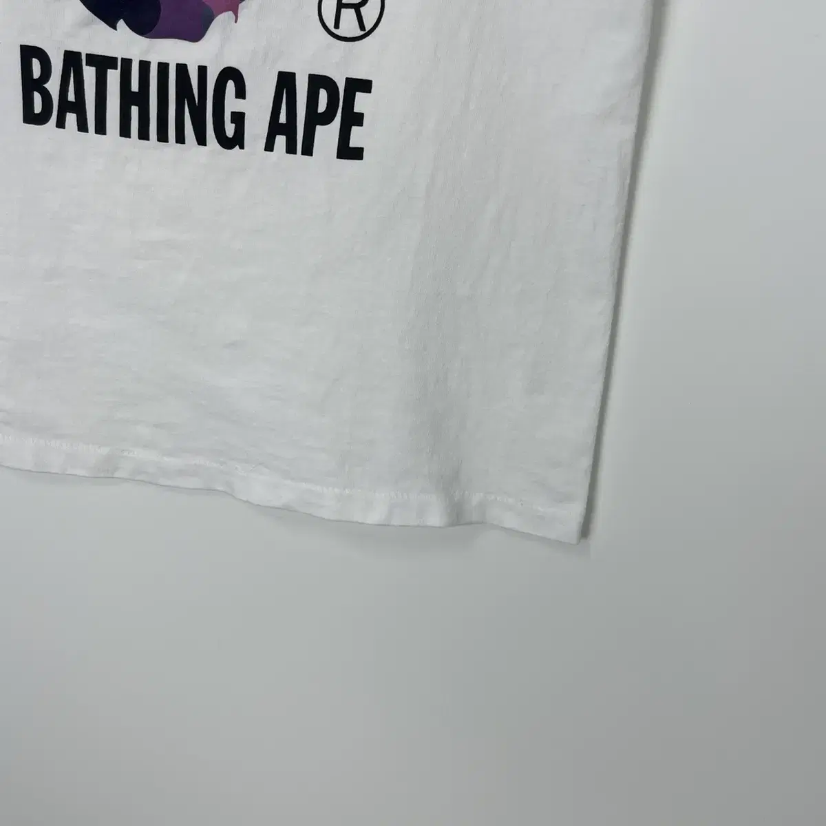 베이프 bape 카모 해드 티셔츠