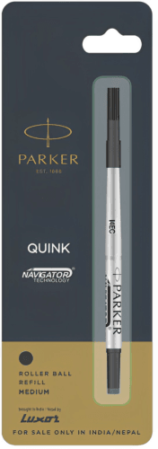 NEW 1pcs Parker Quink 정품 검정 볼펜 잉크 카트리지