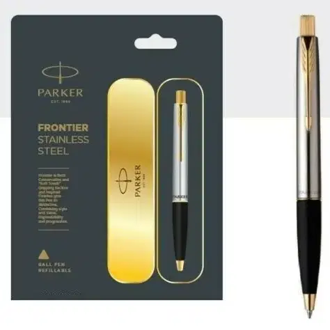 NEW 파카 PARKER Frontier Steel GT 볼펜 펜 정품