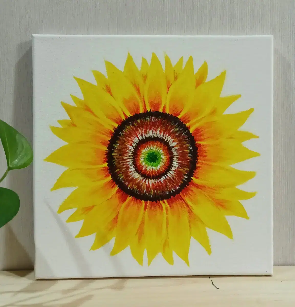 Sunflower painting (square canvas frame)