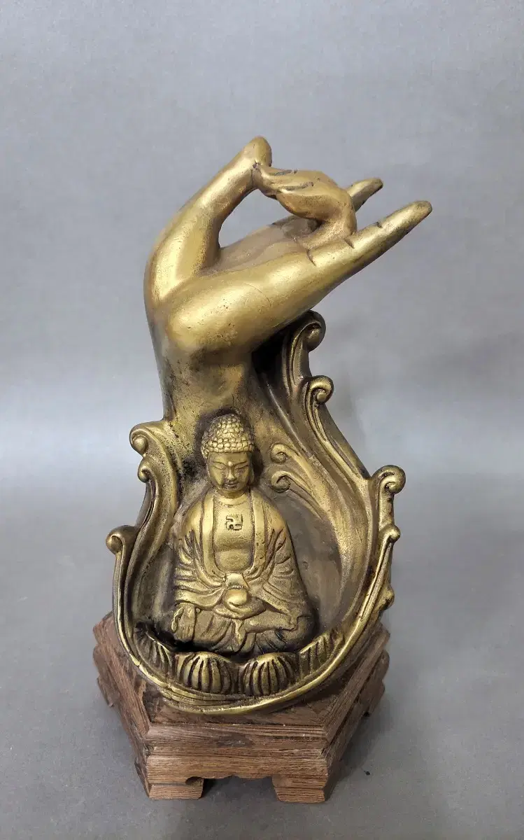 Buddhist incense burner. Buddha statue. Buddha