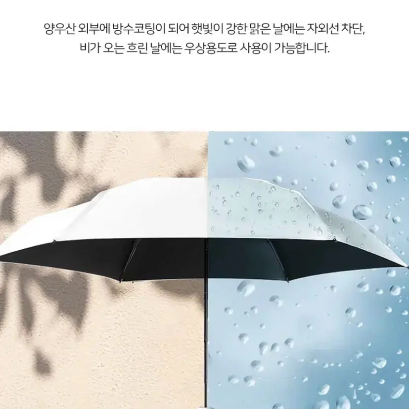 양산 우산 자외선차단 초경량 5단 접이식 반자동 휴대용 캡슐케이스