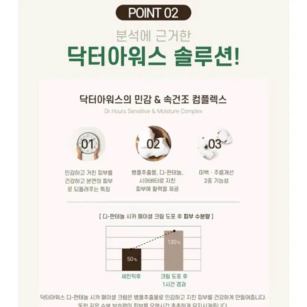 [닥터아워스] 디판테놀 시카 페이셜 크림 100ml 대용량