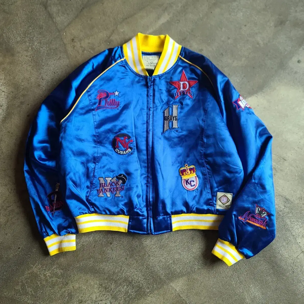 90's Major League Baseball Multi-Logo Baseball Jacket