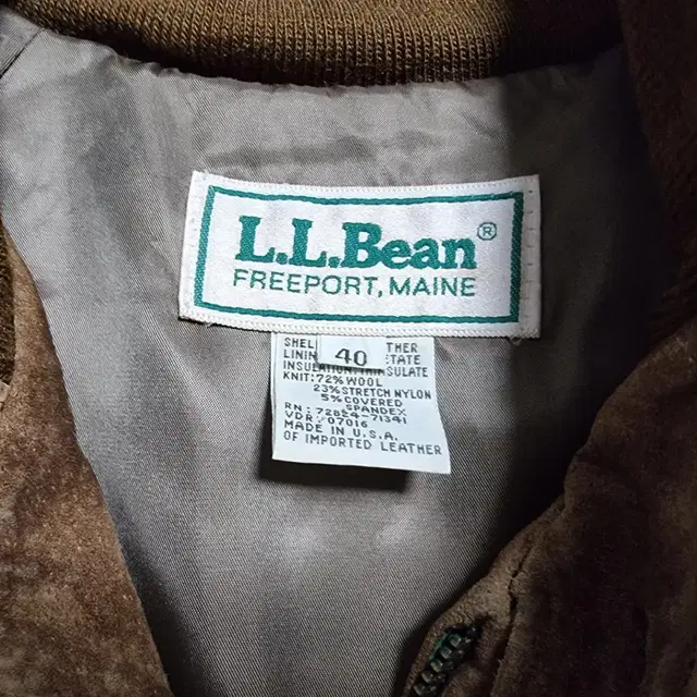 80's L.L.Bean Leather Harrington Jacket